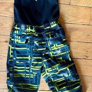 Spyder Boys Snow Pants Bibs, Size 3
